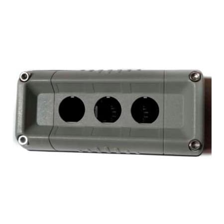 Springer Controls Co T.E.R., F71GG00000000001 VICTOR Wall Mount Control Station, Hull Only, 3 Button, Gray F71GG00000000001